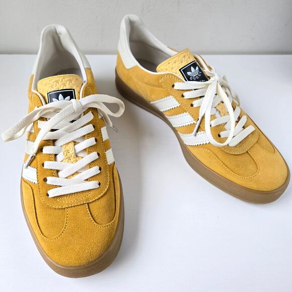 Gucci x Adidas Gazelle 2022 Collaboration Mens Size 5 Womens 7 Sneakers Rare - Picture 1 of 16